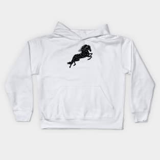 Cosmic Horse Black Kids Hoodie